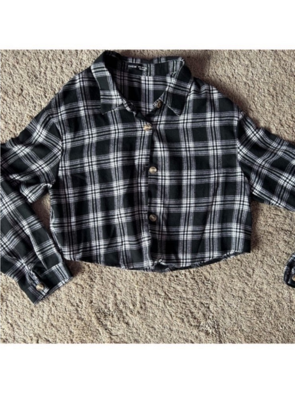 Cropped Button Down Flannel